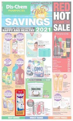 Dis-Chem : New Year Savings (28 December 2020 - 10 January 2021), page 1