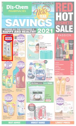 Dis-Chem : New Year Savings (28 December 2020 - 10 January 2021), page 1