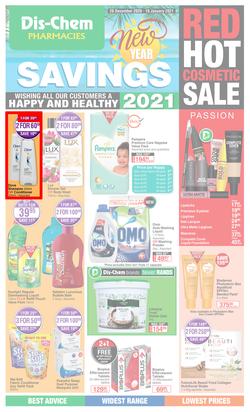 Dis-Chem : New Year Savings (28 December 2020 - 10 January 2021), page 1