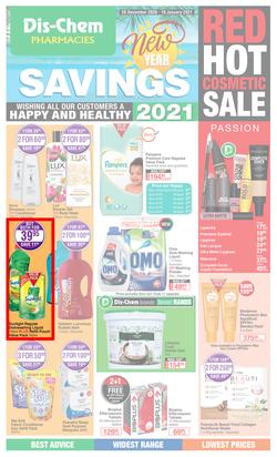 Dis-Chem : New Year Savings (28 December 2020 - 10 January 2021), page 1
