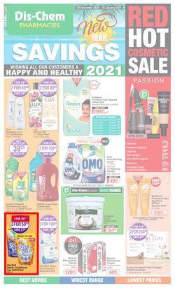 Dis-Chem : New Year Savings (28 December 2020 - 10 January 2021), page 1