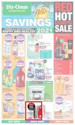 Dis-Chem : New Year Savings (28 December 2020 - 10 January 2021), page 1