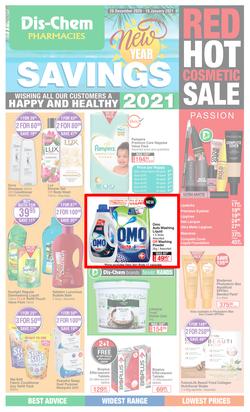 Dis-Chem : New Year Savings (28 December 2020 - 10 January 2021), page 1