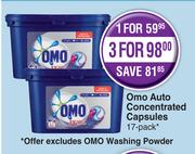 Omo Auto Concentrated Capsules-For 3 x 17's Pack