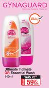 Gyna Guard Ultimate Intimate Or Essential Wash-140ml Each