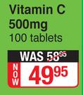 Lifestyle Nutrition Vitamin C 500mg-100 Tablets