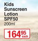 Tropitone Kids Sunscreen Lotion SPF50-200ml Each