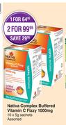 Navita Complex Buffered Vitamin C Fizzy 1000mg-10 x 5g Sachets