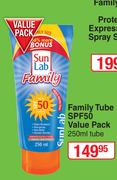SunLab Family Tube SPF50 Value Pack-250ml