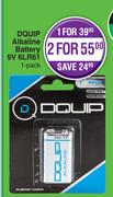 Dquip Alkaline Battery 9v 6LR61-For 1 