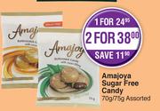 Amajoya Sugar Free Candy Assorted-70g/75g Each