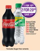Coca-Coal Or Sprite Or Fanta Or Stoey Or Iron Brew Or Twist-440ml/500ml Each