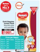Huggies Gold Nappies Jumbo Pack (Assorted Sizes & Quantities)-Per Pack