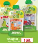 Olli Pouches Smoothies Assorted-100g Each