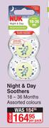 Nuk Night & Day Soothers (18-36 Months)-Per Pack