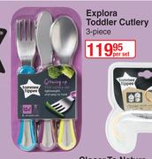 Tomme Tippee Explora Toddler Cutlery (3 Piece)-Per Set