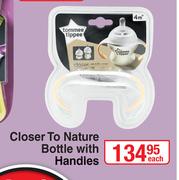 Tomme Tippee Closer To Nature Bottle With Handles-Each