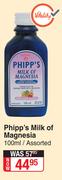 Phipp's Milk Of Magnesia Assorted-100ml
