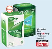 Nicorette Gum 2mg Or 4mg Assorted (105 Pieces)-Each 