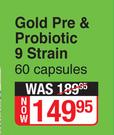 Gold Pre & Probiotic 9 Stain-60 Capsules