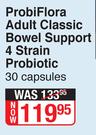 ProbiFlora Adult Classic Bowel Support 4 Stain Probiotic-30 Capsules