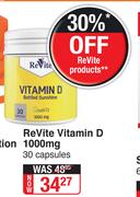 Revite Vitamin D 1000mg-30 Capsules