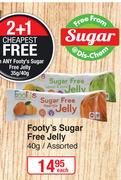 Footy's Sugar Free Jelly Assorted-40g Each
