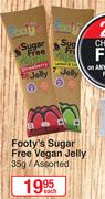 Footy's Sugar Free Vegan Jelly Assorted-35g Each