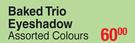 Palladio Baked Trio Eyeshadow Assorted Colours