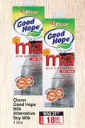 Clover Good Hope Milk Alternative Soy Milk-1Ltr Each