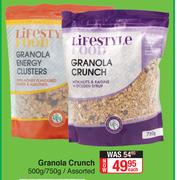 Lifestyle Food Granola Crunch Assorted-500g/ 750g Each