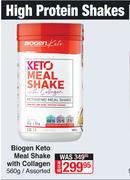 Biogen Keto Meal Shake With Collagen Assorted-560g  