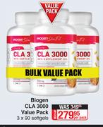 Biogen CLA 3000 Value Pack-3 x 90 Softgels Per Pack