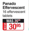 Panado Effervescent-16 Effervescent Tablets