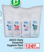 ADCO Daily Essential Hygiene Pack-4 x 100ml Per Pack