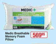 Medic Breathable Memory Foam Pillow 