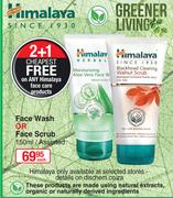 Himalaya Face Wash Or Face Scrub Assorted-150ml Each