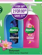 Radox Bodywash Pump Assorted-2 x 750ml