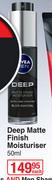  Nivea Men Deep Matte Finish Moisturiser-50ml Each