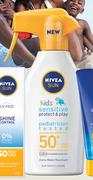 Nivea Sun Kids Sensitive Protect & Play Trigger Spray SPF50+-300ml Each