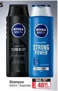   Nivea Men Shampoo Assorted-400ml Each