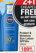 Nivea Sun Protect & Moisture Sun Lotion SPF50+-200ml Each