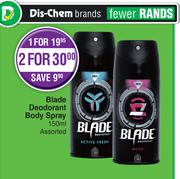Blade Deodorant Body Spray Assorted-150ml