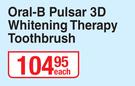 Oral-B Pulsar 3D Whitening Therapy Toothbrush-Each
