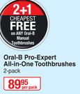 Oral-B Pro-Expert All-In-one Toothbrushes 2 Pack-Per Pack