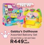 Gabby's Dollhouse Assorted Balcony Set SM-6071359 Or SM-6071360-Each