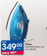 Philips 2000 Watt Steam Iron GC1436/20-Each
