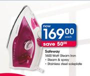 Safeway 1600 Watt Steam Iron-Each