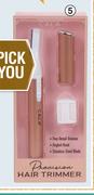 Cala 3 Piece Rose Gold Precision Hair Trimmer