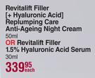 L'oreal Paris Revitalift Filler [+ Hyaluronic Acid] Replumping Care Anti Ageing Night Cream 50ml